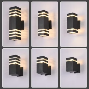 LED K-Shaped Outdoor IP65 Waterproof Wall Light with Aluminum Base for Hotels & Villas Modern Decorative Garden Energy Saving