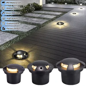 LED Landscape Lights 12V 24V 85-265V IP67 Waterproof Hardwired Garden Well Outdoor Underground Lights