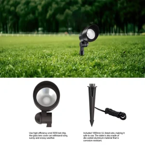 LED Landscape Spotlights 12V 24V Multi CCT 2700K 3500K IP65 Dustproof 180 Degree Adjustable Garden Decor Light
