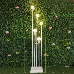 LED Lighting 5 Heads Lamp Weddings Decoration Walkway Stand Pillar Road Lead Lights for Event Party Decoration