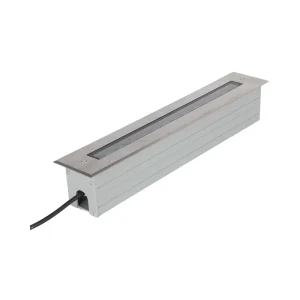 LED Linear Recessed Outdoor Light with IP67 Rating RGB Stainless Steel Aluminum Construction