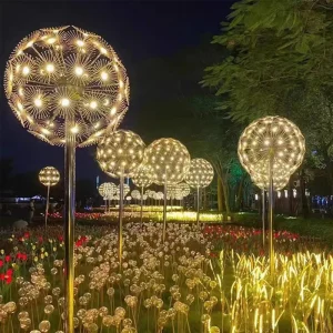 LED Luminous Dandelion Reed Lamp IP65 Waterproof Garden for Park Square Shopping Mall Flower Bed Lawn Decoration
