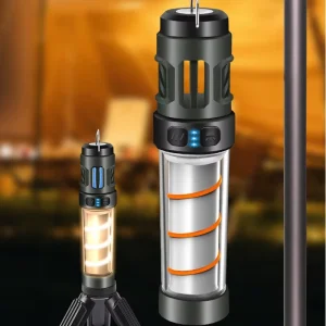 LED Mosquito Repellent Camping Lantern, Type-C Rechargeable, 15W, Portable, Magnetic, Waterproof, for Climbing