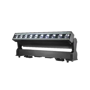 LED Moving Head Bar Beam Effect Light 10x60W RGB Main Beam + 144 RGB LEDs 5-17 Beam Angle DMX512 Control Stage Lighting