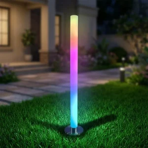 LED Multicolor Flowing-Light Pillar Display IP66 Waterproof 36V High CRI 90