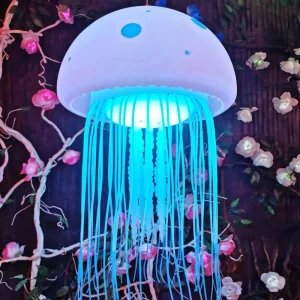 LED Ocean Fiber Optic Jellyfish Pendant Light IP65 Rated Color Changing Dynamic Scenic Area Outdoor Indoor Light Show Dimmable