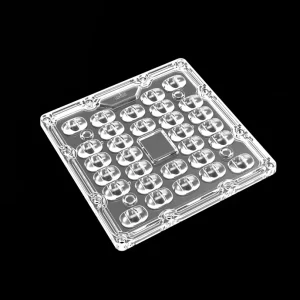 LED Optical Lens Custom Mold SMD 5050 LED Street Light Lens 80×140 Beam Angle >90% Transmittance for Warehouse Flood Light
