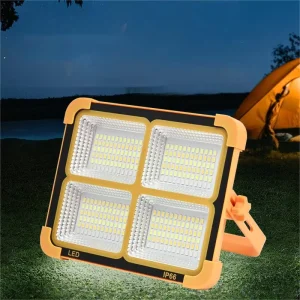 LED Outdoor Camping Handheld Solar Floodlight IP66 Waterproof CE RoHS Certified Touch Control 240 Beam Angle