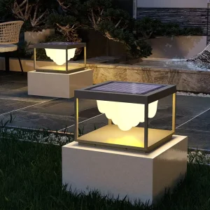 LED Outdoor Decorative Column Light Metal Material IP65 Waterproof Rust Proof Super Bright