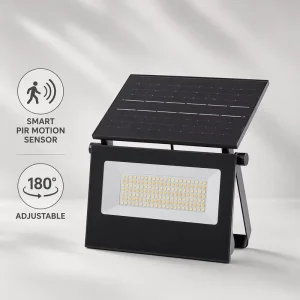 LED Outdoor Flood Light Solar Powered IP65 Waterproof Foldable Garden Wall Sensor Security Lamp Yard Villa Balcony 4000K 6500K
