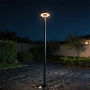 LED Outdoor Garden Lamp with Steel Pole IP65 Post Top Light AC Supply Factory Production Supporting Customized OEM/ODM