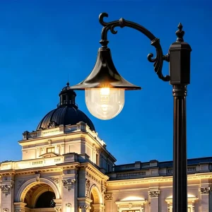 LED Outdoor Garden Light Pole IP65 Rating Vintage Street Light For Park Courtyard Architectural Landscape Lighting
