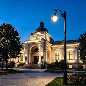 LED Outdoor Garden Light Pole IP65 Rating Vintage Street Light for Park Courtyard Architectural Landscape Lighting