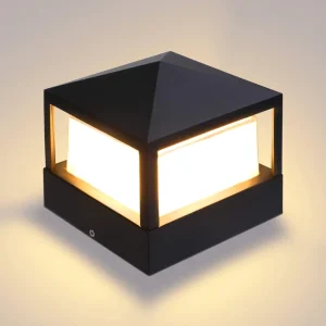 LED Outdoor Lamp Post Lights Fence Path Light Waterproof Outdoor Light for Patio Garden Yard Decoration