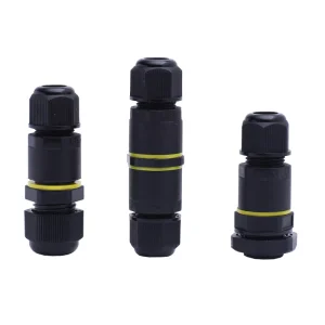LED Outdoor Lighting Underground Plastic Electrical IP68 Waterproof Screw Type Cable Connector 2pin 3pin 4pin