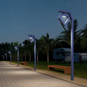 LED Outdoor Lighting Waterproof IP65 Modern Decorative LED Street Garden Lights Nordic Pole Light