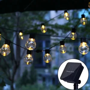 LED Outdoor String Lights Globe Patio Lights Waterproof Retro Garden Christmas Day Wedding Decoration Lights