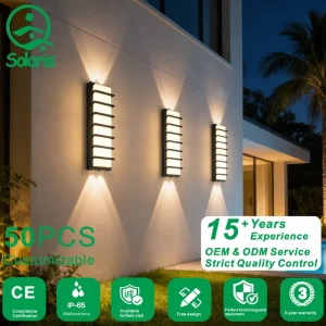 LED Outdoor Wall Lamp Up Down Waterproof Exterior Wall Light for Villa Garden Building Lighting