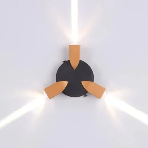 LED Outdoor Waterproof Circular Beam Wall Lamp Villa Exterior Wall Light Landscape Hotel Background Wall Lamp