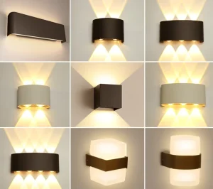 LED Outdoor Waterproof Plastic Wall Lamp for Hotel Corridor Living Room Bedroom Bedside Indoor Outdoor
