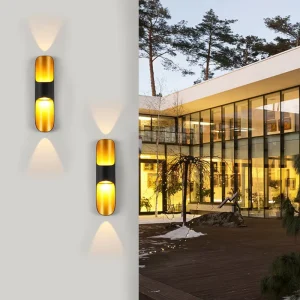 LED Outdoor Waterproof Wall Lamp Simple Design 5000K Daylight 2 Year Warranty for Villa Courtyard Bedroom Bedside Living