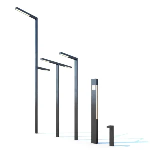 LED Pole Light Minimalist Style Modern Urban Electric Lighting Urban Light for Street Landscape Projects