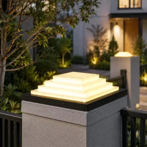 LED Post Light Outdoor Hardwired AC110-240V Waterproof IP65 for Villa Courtyard Gate Pillar Fence Column Yard Lamp