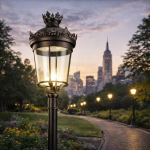 LED Post Top Lantern Garden Light IP66 IK08 Aluminum Outdoor Park Plaza Courtyard Landscape Lighting Fixture
