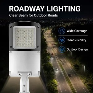 LED Public Luminaire Clear Beam Delivers Great Visibility for Suburban Passageway Lighting 100W