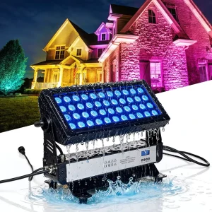 LED RGBW 4-in-1 Waterproof Flood Light Landscape Lighting City Color Stage Lighting