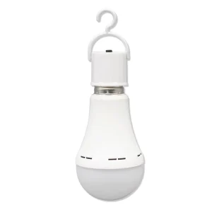 LED Rechargeable Emergency Bulb 7W 100-240V 700LM IP20 3 Gear Emergency Dimming Modes with 1500mAh Battery Light for Camping