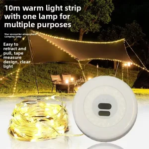 LED Rechargeable IP65 Waterproof Plastic String Light for Outdoor Garden Camping