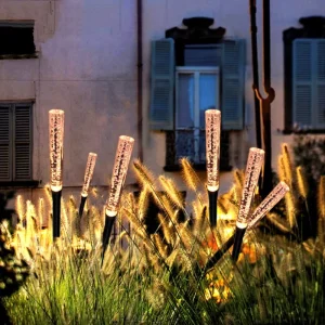 LED Reed Light Outdoor Ground Lamp IP65 Waterproof Aluminum Acrylic AC Powered Garden Landscape Light