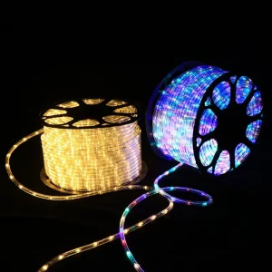LED Rope Light Outdoor Waterproof IP65 RGB Warm White 10 100M Custom 110V 220V Christmas Garden Decoration OEM