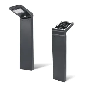 LED Solar Aluminum Garden Lamp Warm White Battery Water-Resistant IP65 Landscape Lighting 5W