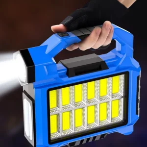 LED Solar Emergency Floodlight IP65 USB Rechargeable Portable Portable Mobile Outdoor Camping Ground Floor Music Lights