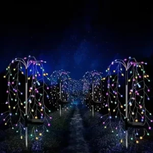 LED Solar Firecracker Ground-mounted Garden Lights IP65 Rated Outdoor Road Holiday Atmosphere Lights