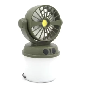 LED Solar Flashlight AA Battery IP67 Waterproof Rechargeable Camping Fan Light Outdoor Tent Lamp Warm Light