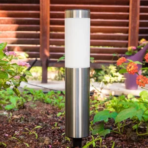 LED Solar Garden Light Outdoor Waterproof Integrated for Lawn Patio Yard Walkway Driveway Solar Path Courtyard Lamp