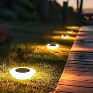 LED Solar Ground Lights Motion Sensor Dimmable Waterproof IP65 for Outdoor Garden Road and Pathway Decoration