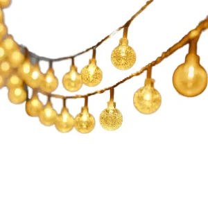 LED Solar IP44 String Outdoor Garden Decorative Lighting for Patio Holiday Party Christmas Decor