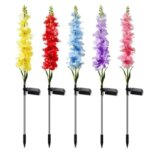 LED Solar IP65 Windflower Ground Plug Lights for Road & Outdoor Garden Landscape Decoration Energy-saving