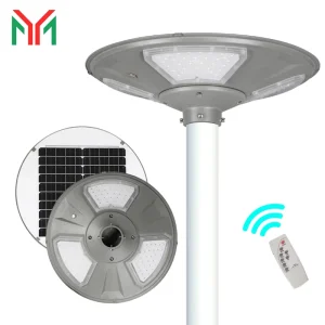 LED Solar Landscape Street Light Park Community UFO Circular Integrated Solar Garden Light