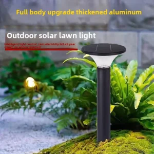 LED Solar Lawn Light Outdoor Waterproof IP65 Garden Landscape Pathway Spike Light for Villa Courtyard Yard Park Decoration