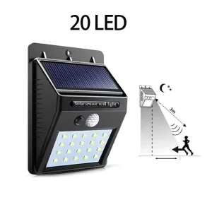 LED Solar Light Motion Sensor Wall Light Solar Lamp Outdoor Solar Powered Sunlight Street Lamp Garden Decoration