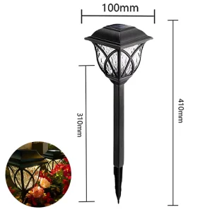 LED Solar Lights for Outdoor Garden IP65 Rainproof Floor Mounted Night Lamp DC Power Solar Panel Courtyard Decorative Lighting