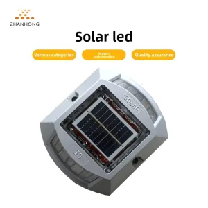LED Solar PC Aluminum Alloy High Intensity Prismatic Reflective Road Stud Underground Light Outline Marker IP68 Protection