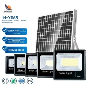 LED Solar Panel Flood Light Outdoor Motion Sensor Projector Lamp ABS Warehouse IP67 Remote Control