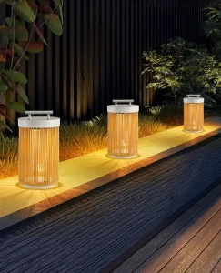 LED Solar Pathway Lights IP65 Waterproof Outdoor Solar Garden Lights Decorative Solar Yard Lights for Lawn Patio Walkway