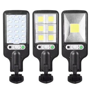 LED Solar Powered Motion Sensor Wall Lamp IP65 Waterproof with Remote Control Durable Security Light for Outside Wall